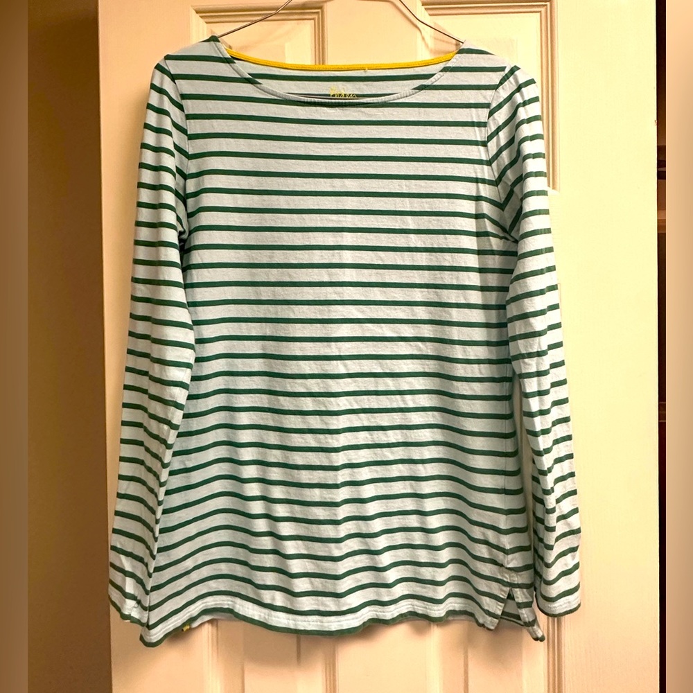 Boden 100% Cotton Long Sleeve Breton Tee
